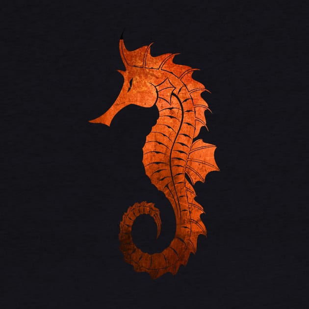 Orange Seahorse by medasven